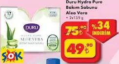 DURU HYDRO PURE BAKIM SABUNU ALEO VERA • 2X135 G